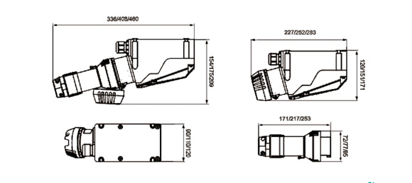Outline Dimensions Of Explosion Proof Receptacle Sockets and Plugs SSP-P Series
